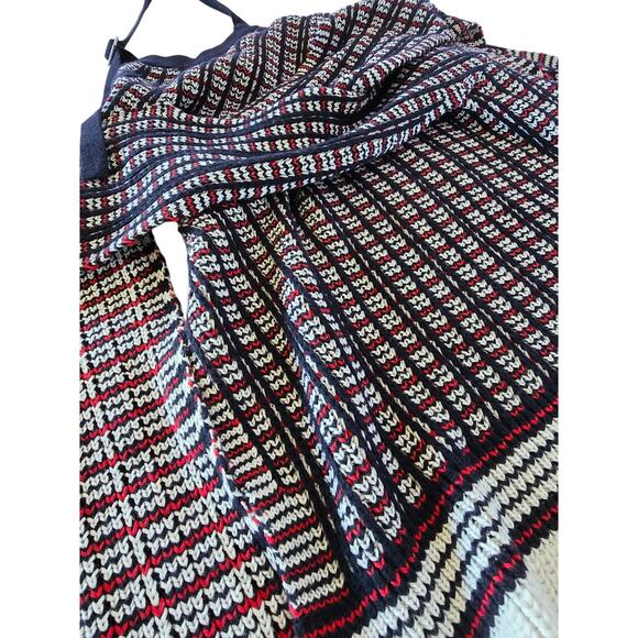 3.1 Phillip Lim Knit Halter Top S Midnight Blue & Red Wool Cotton Jacquard - Picture 5 of 6